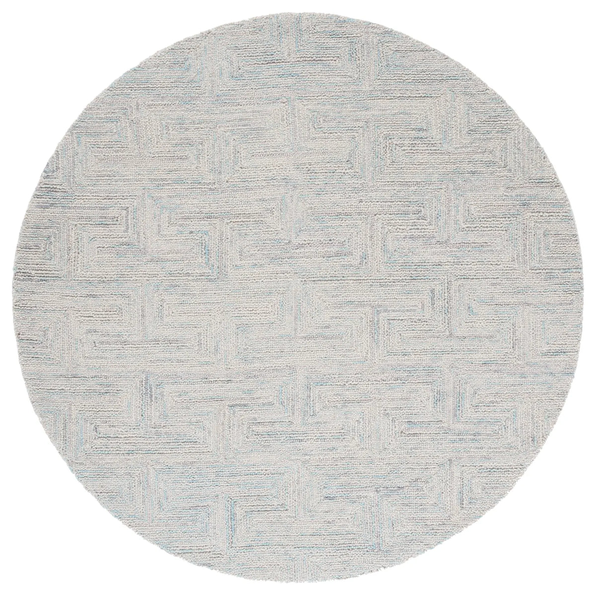Safavieh Ikat 6'-0" x 6'-0" Rug in Teal / Grey