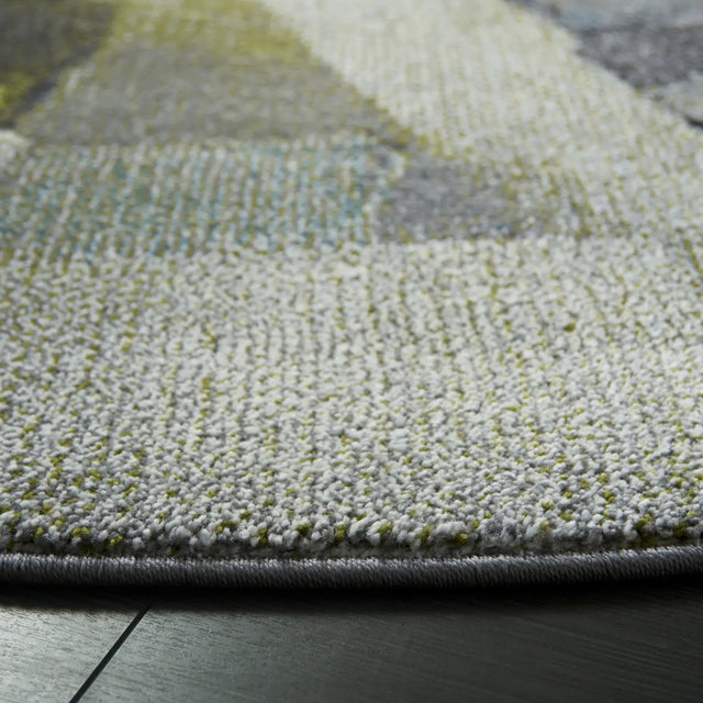 Safavieh Porcello 6'-7" x 6'-7" Rug in Green / Grey