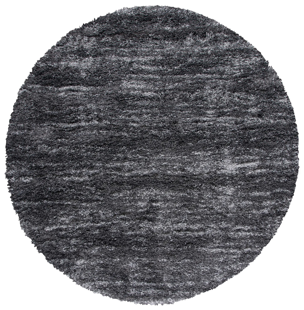 Safavieh Iceland Shag 6'-7" x 6'-7" Rug in Dark Grey / Ivory