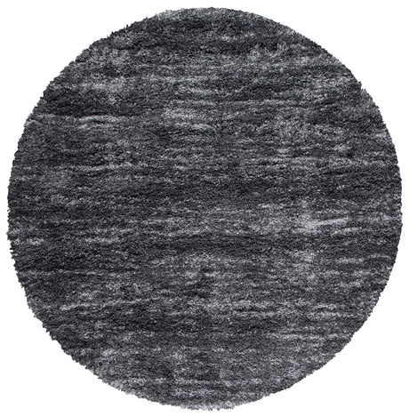 Safavieh Iceland Shag 6'-7" x 6'-7" Rug in Dark Grey / Ivory