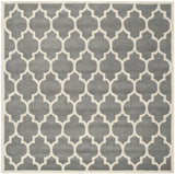 Safavieh Chatham 7'-0" x 7'-0" Rug in Dark Grey / Ivory