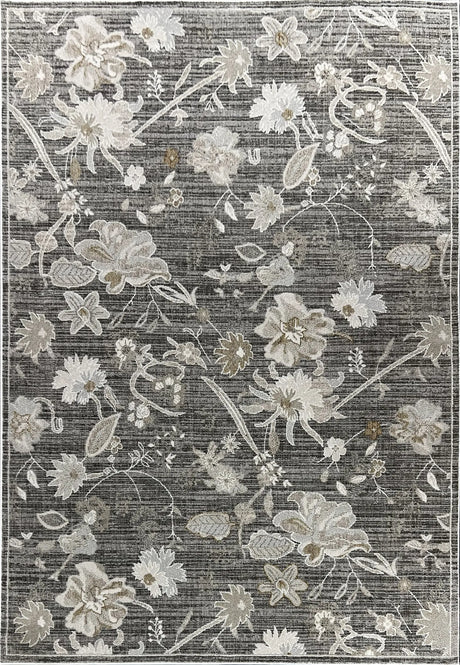 Dynamic Rugs Saffron 16615 Power Loomed Modern Grey/Beige/Multi Rug - Rectangular