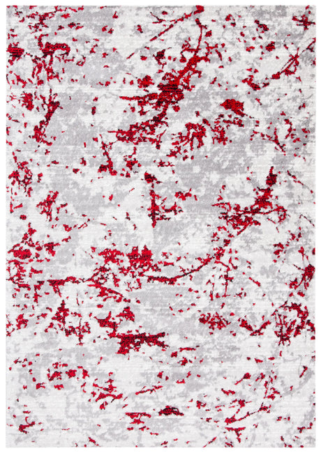 Safavieh Skyler 4'-0" x 6'-0" Rug in Grey / Red