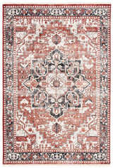 Safavieh Herat 300 4'-0" x 6'-0" Rug in Rust / Creme