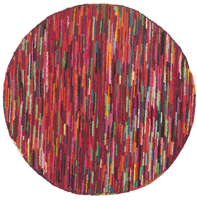 Safavieh Nantucket 4'-0" x 4'-0" Rug in Pink / Multi