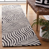 Safavieh Metro 2'-3" x 9'-0" Rug in Black / Beige