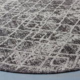 Safavieh Courtyard 6'-7" x 6'-7" Rug in Black / Grey