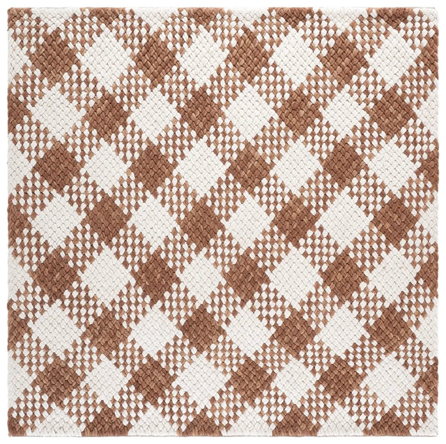 Safavieh Natural Fiber Couture 6'-0" x 6'-0" Rug in Rust / Ivory