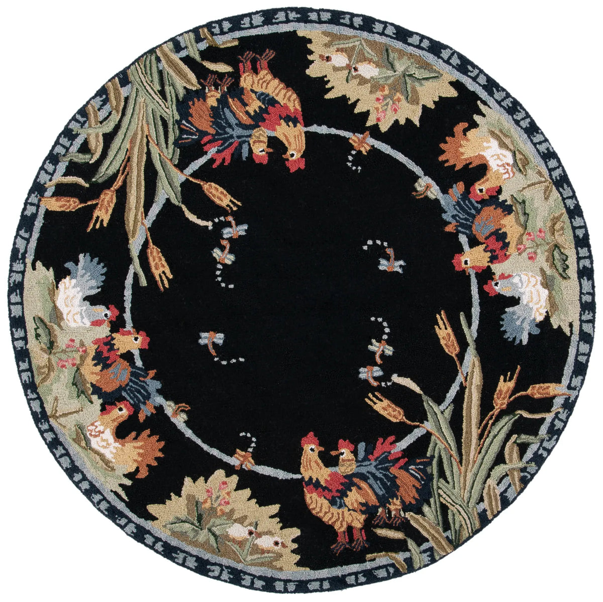 Safavieh Chelsea 5'-6" x 5'-6" Rug in Black