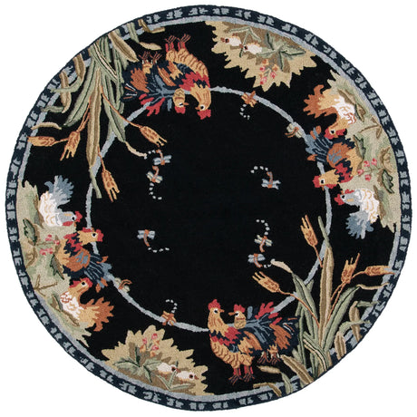 Safavieh Chelsea 5'-6" x 5'-6" Rug in Black