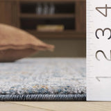 Safavieh Heirloom 700 4'-0" x 6'-0" Rug in Blue / Grey