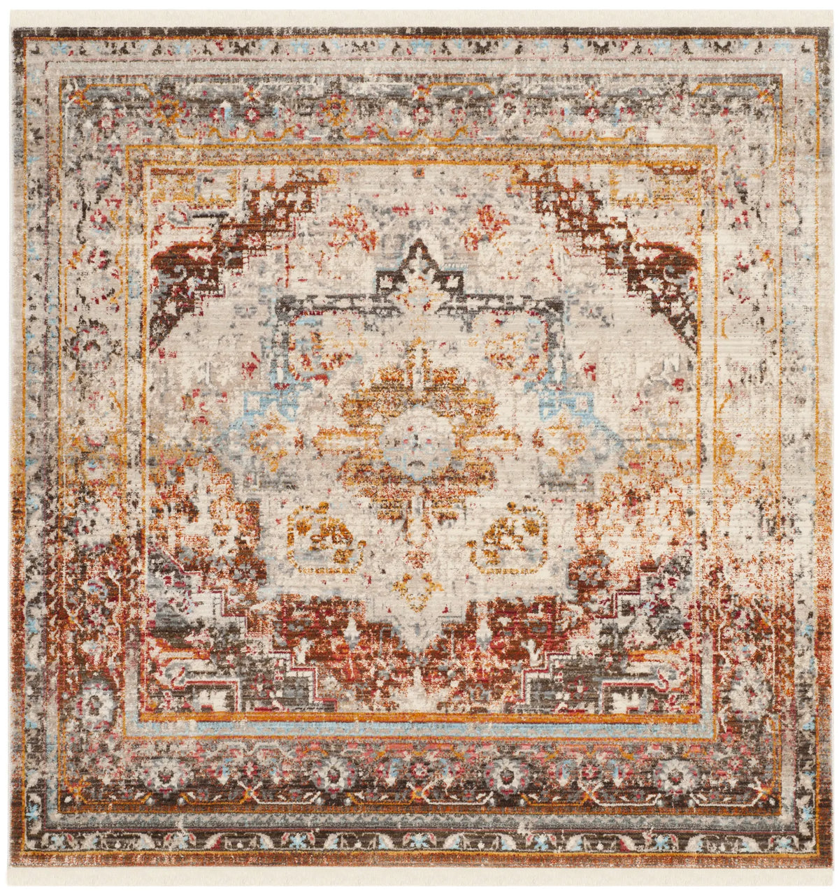 Safavieh Vintage Persian 5'-0" x 5'-0" Rug in Cream / Multi