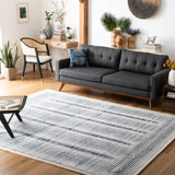Safavieh Metro 6'-0" x 9'-0" Rug in Dark Grey / Ivory