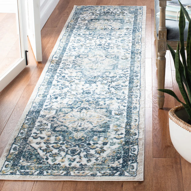 Safavieh Skyler 2'-2" x 9'-0" Rug in Ivory / Navy