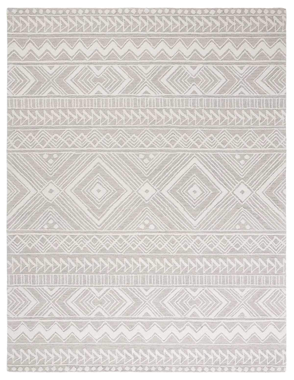 Safavieh Metro 10'-0" x 14'-0" Rug in Light Grey / Ivory