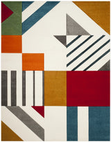 Safavieh Hollywood 10'-6" x 14'-0" Rug in Ivory / Peacock Blue