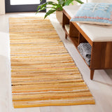 Safavieh Rag Rug 2'-3" x 10'-0" Rug in Yellow / Multi