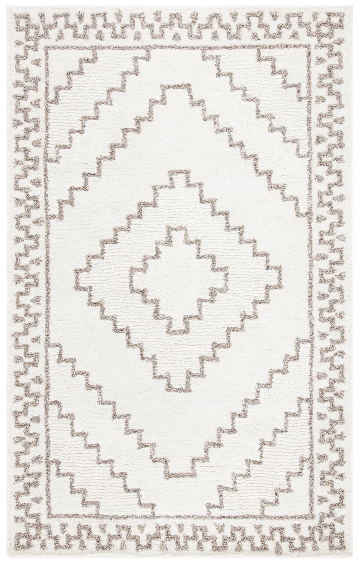 Safavieh Casablanca 4'-0" x 6'-0" Rug in Ivory / Taupe