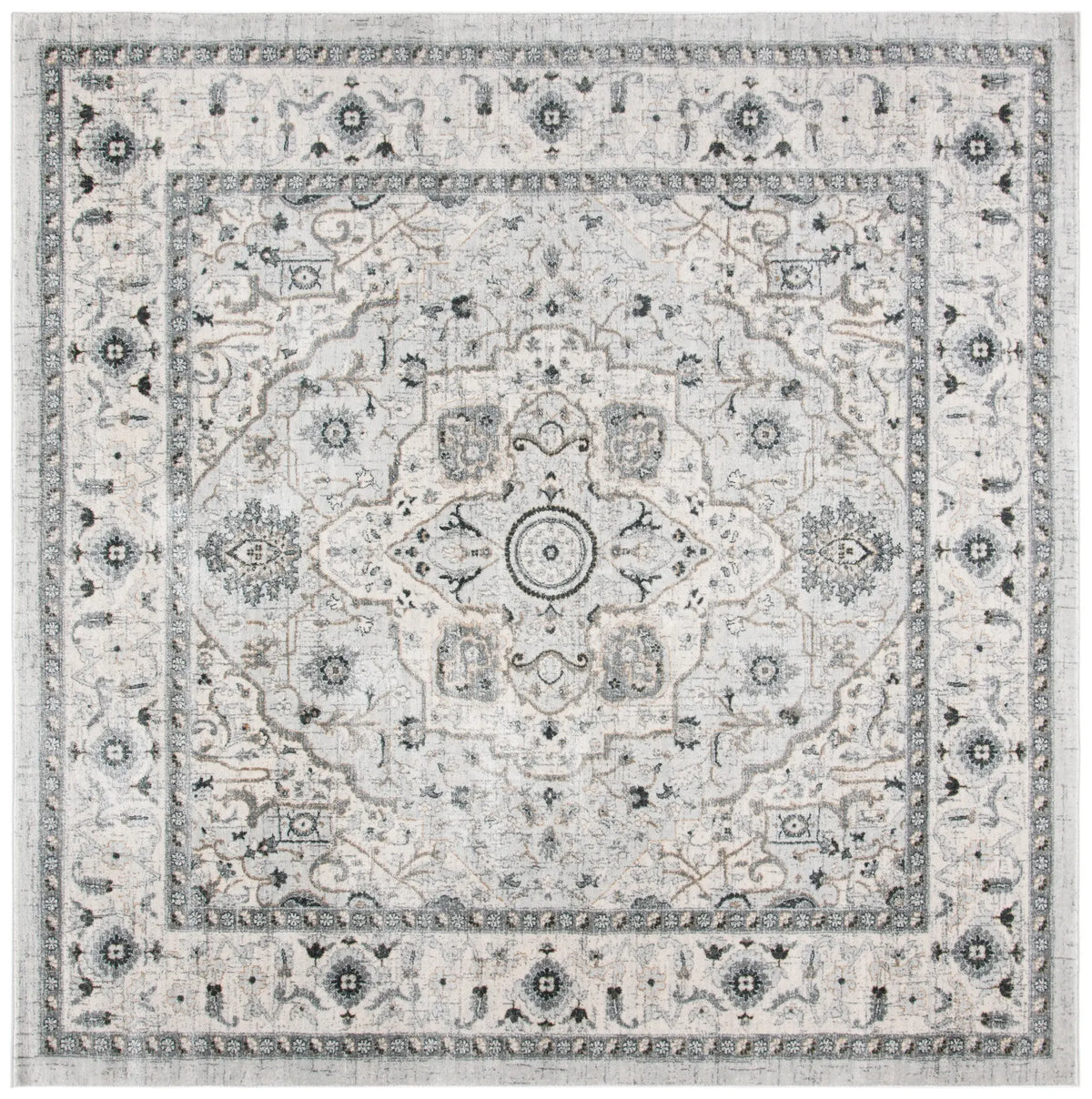 Safavieh Isabella 6'-7" x 6'-7" Rug in Light Grey / Grey