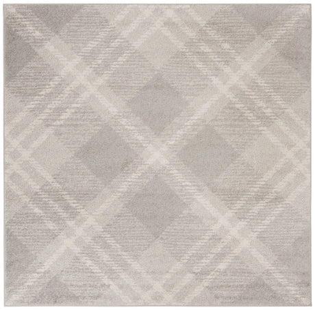 Safavieh Adirondack 6'-0" x 6'-0" Rug in Light Grey / Ivory