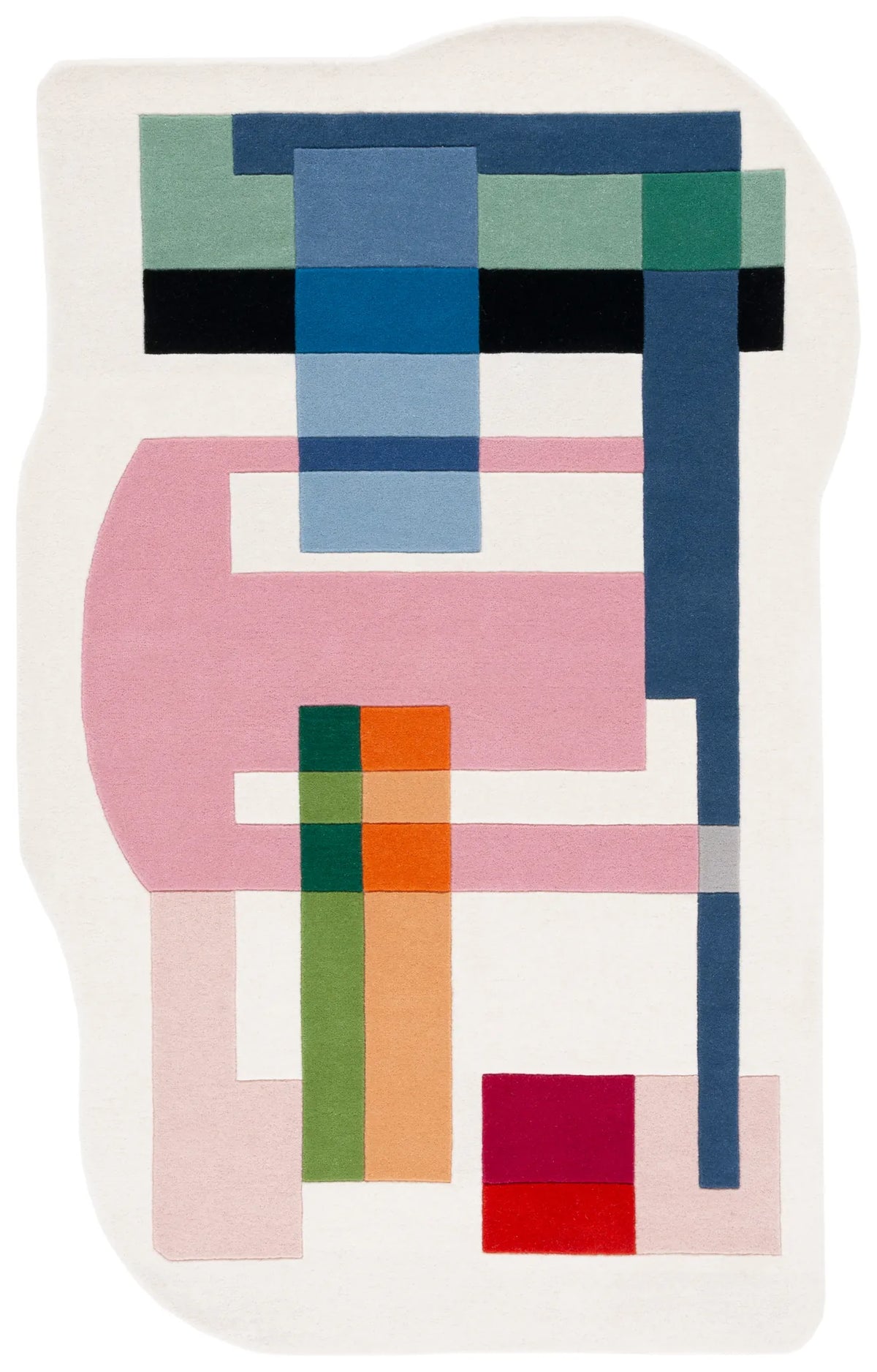 Safavieh Fifth Avenue 5'-0" x 8'-0" Rug in Ivory / Pink