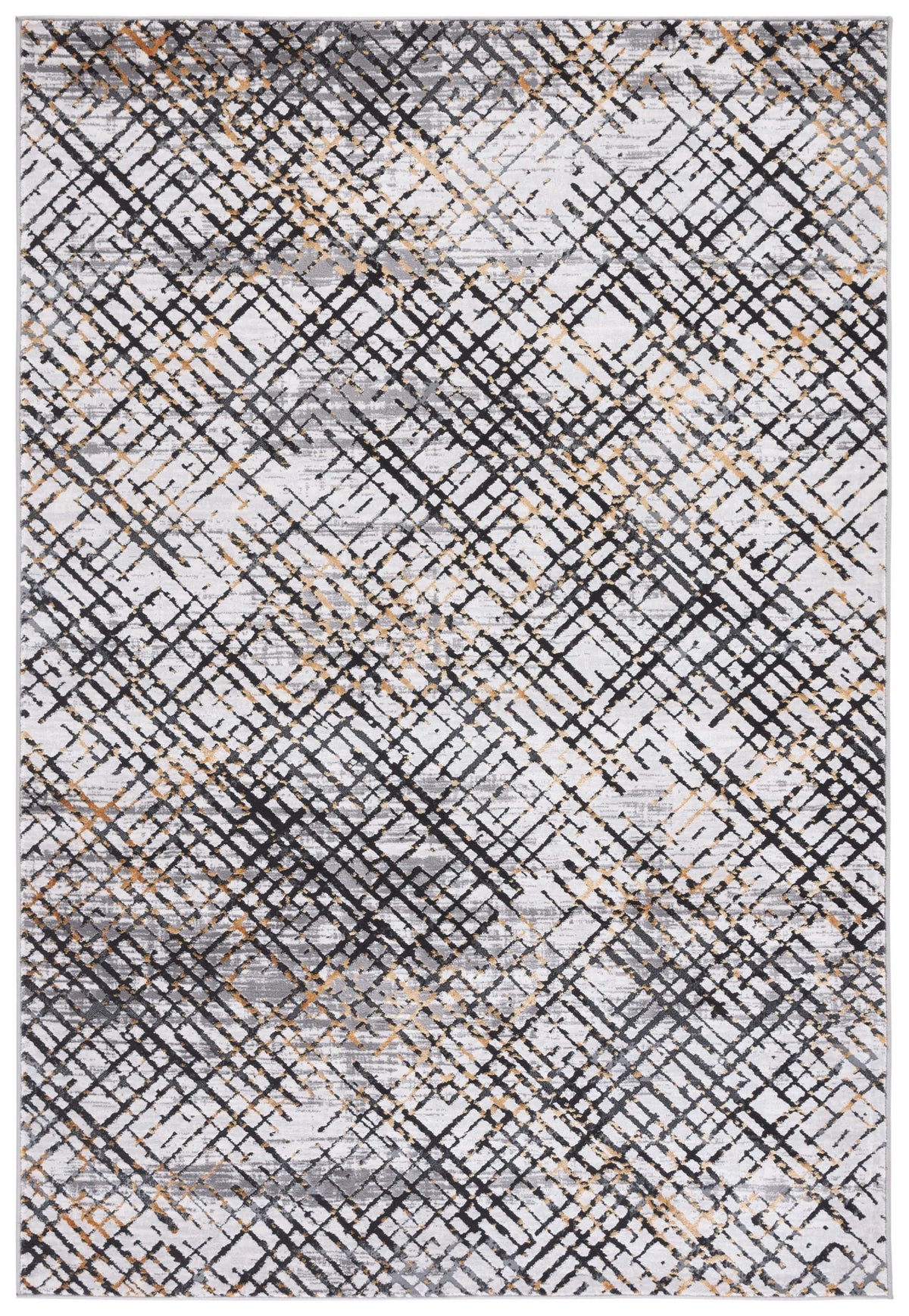 Safavieh Amelia 4'-5" x 6'-5" Rug in Grey / Gold