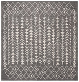 Safavieh Tulum 6'-7" x 6'-7" Rug in Dark Grey / Ivory