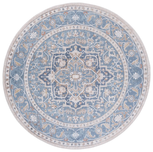 Safavieh Ellwood 6'-5" x 6'-5" Rug in Navy / Beige