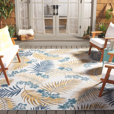 Safavieh Sunrise 8'-0" x 10'-0" Rug in Ivory / Blue Gold