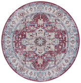 Safavieh Tucson 6'-0" x 6'-0" Rug in Burgundy / Beige