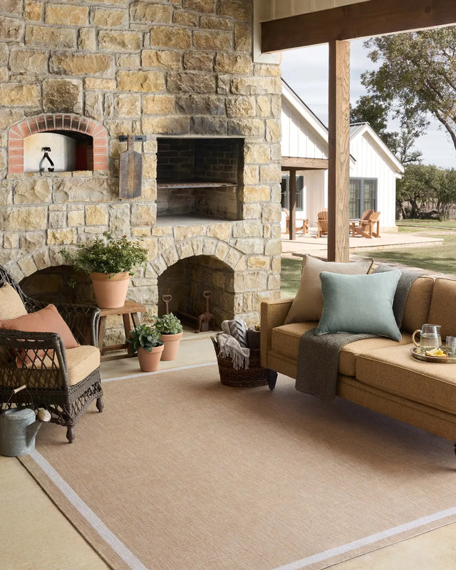 Loloi Easton ESN-05 Wheat / Ivory Rug - room scene 3