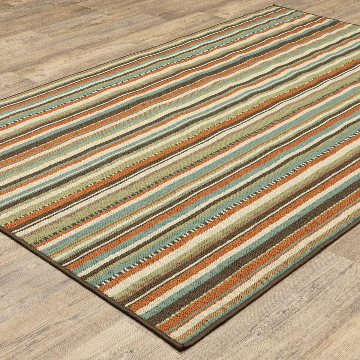 Oriental Weavers Sphinx Montego 6996C Green / Blue Rugs - angle detail