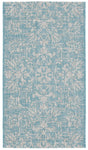 Safavieh Courtyard 2'-0" x 3'-7" Rug in Aqua / Grey