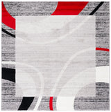 Safavieh Skyler 6'-7" x 6'-7" Rug in Grey / Red