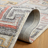 Safavieh Metro 4'-0" x 6'-0" Rug in Grey / Rust