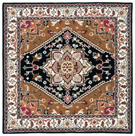 Safavieh Heritage 6'-0" x 6'-0" Rug in Navy / Brown