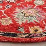 Safavieh Blossom 6'-0" x 6'-0" Rug in Red / Ivory