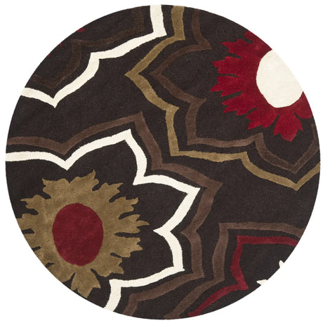 Safavieh Soho 6'-0" x 6'-0" Rug in Brown / Multi