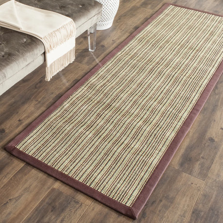 Safavieh Natural Fiber 2'-6" x 12'-0" Rug in Blue / Purple