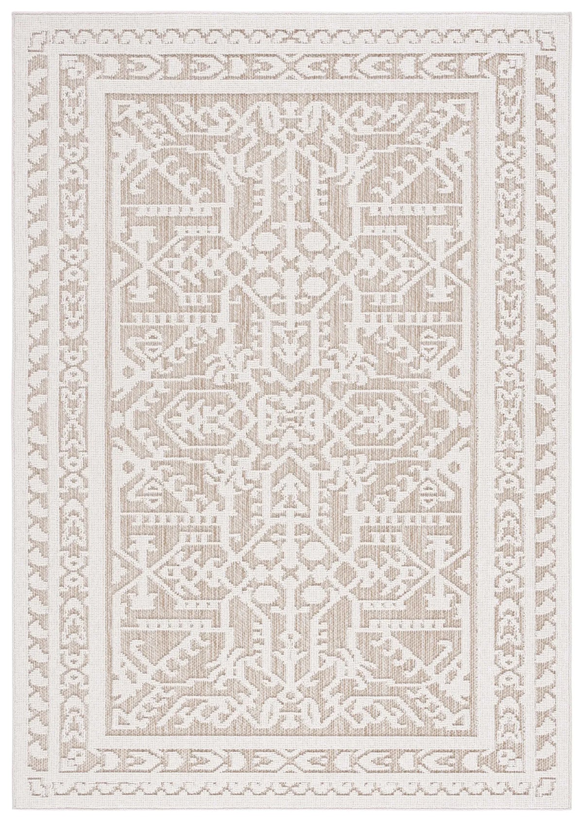 Safavieh Global 4'-0" x 6'-0" Rug in Beige / Light Beige