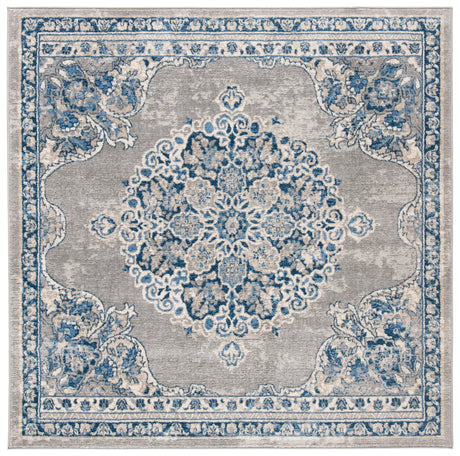 Safavieh Brentwood 5'-0" x 5'-0" Rug in Light Grey / Blue