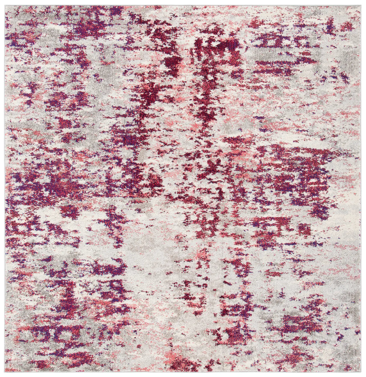 Safavieh Madison 6'-7" x 6'-7" Rug in Beige / Wine