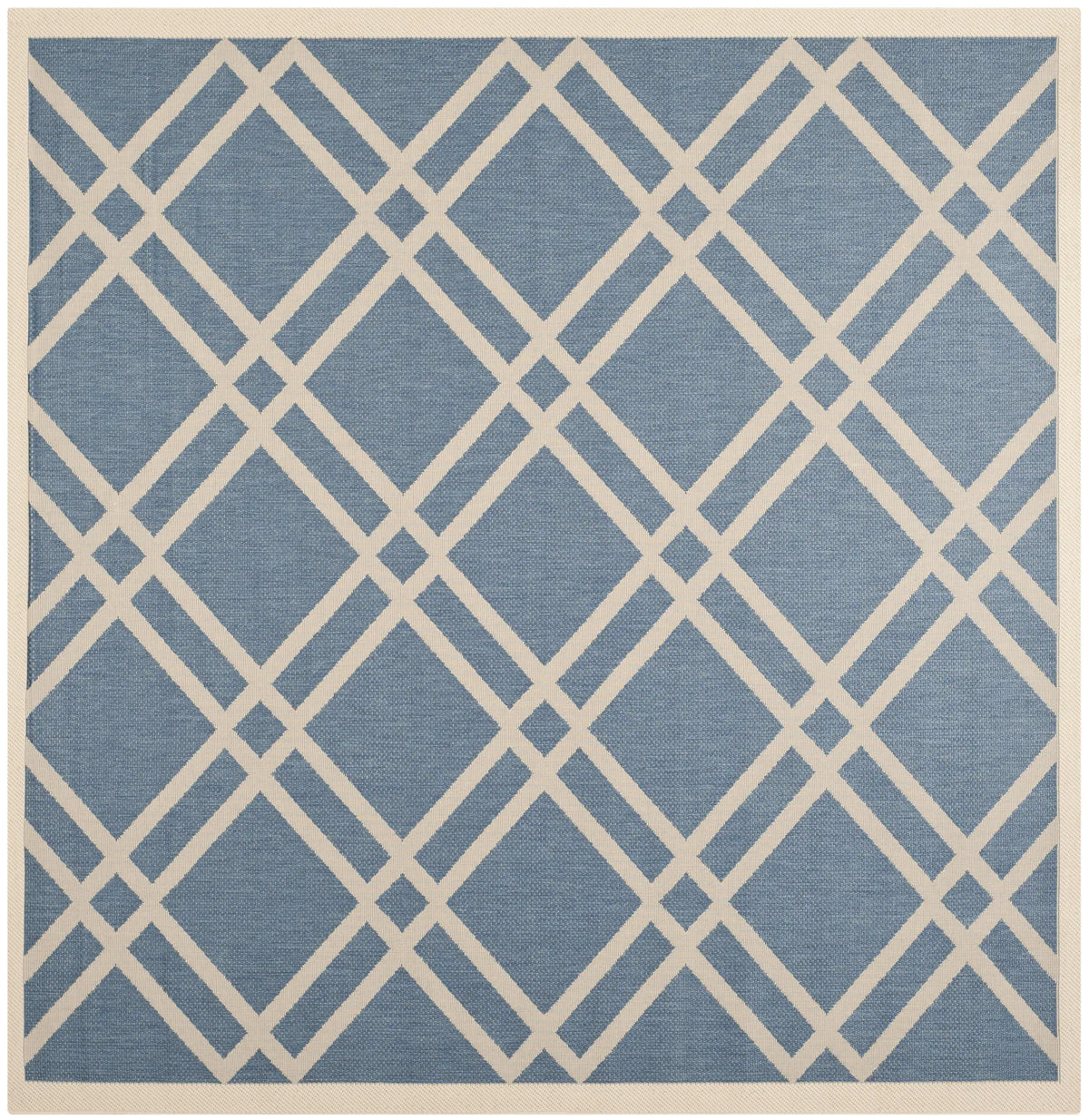 Safavieh Courtyard 7'-10" x 7'-10" Rug in Blue / Beige