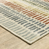 Oriental Weavers Sphinx Branson Br06A Ivory/ Multi Rugs - corner detail
