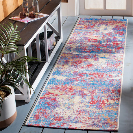 Safavieh Summer 2'-0" x 8'-0" Rug in Blue / Red