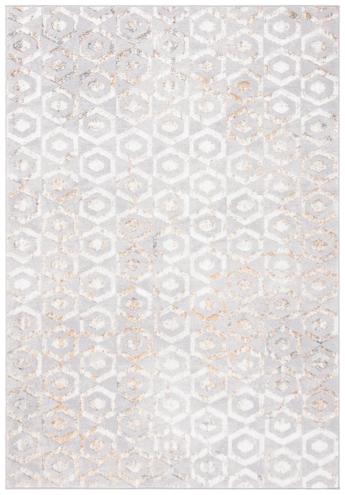 Safavieh Orchard 4'-5" x 6'-5" Rug in Grey / Gold