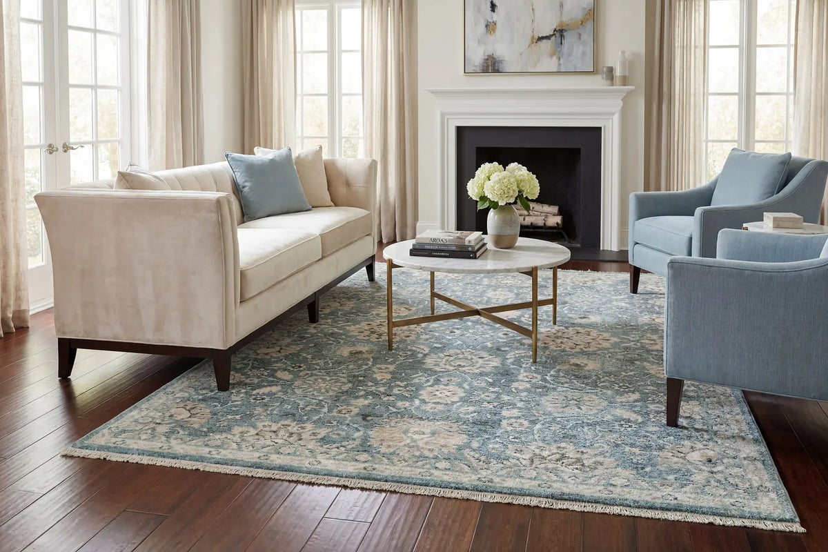 Dynamic Rugs Juno 6883 Light Blue Rugs - Room