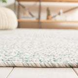 Safavieh Braided 4'-0" x 6'-0" Rug in Ivory / Green