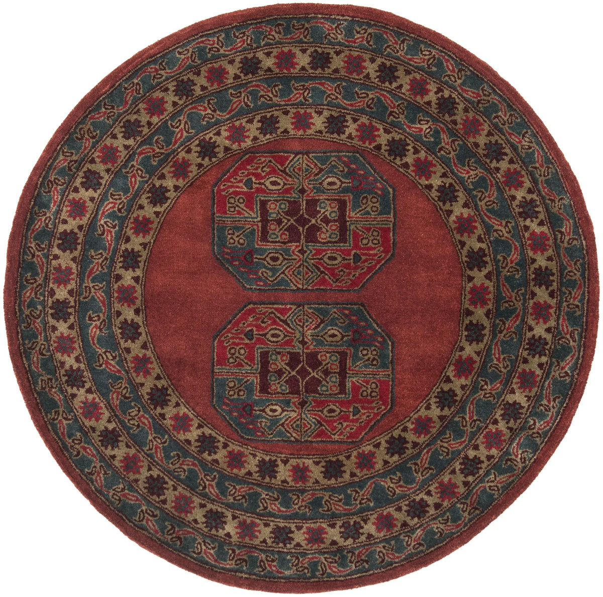 Safavieh Heritage 6'-0" x 6'-0" Rug in Red