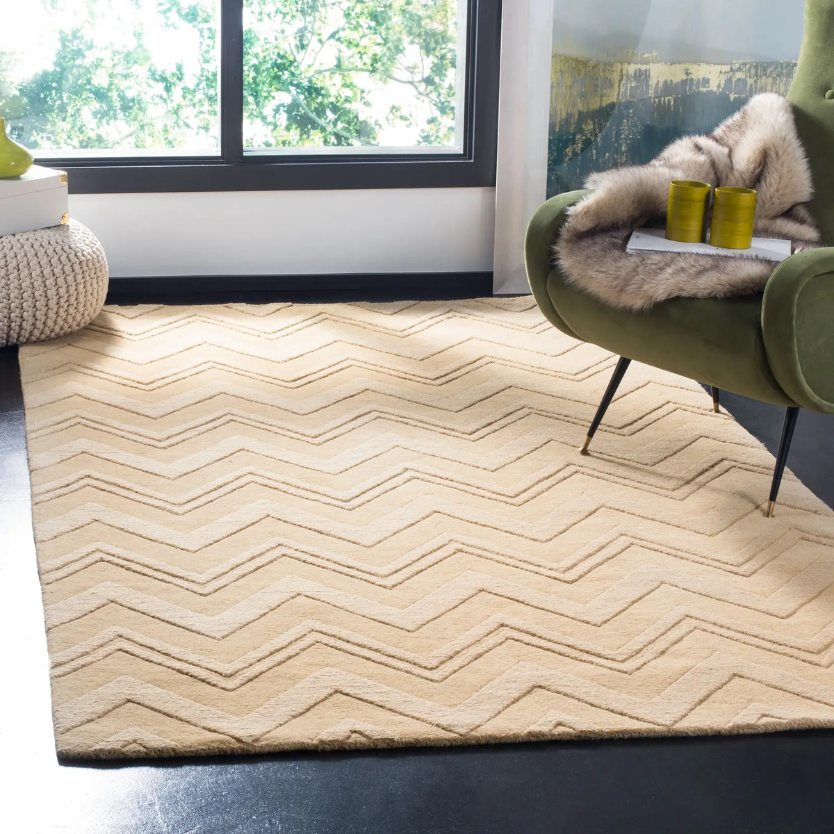 Safavieh Impressions 5'-0" x 8'-0" Rug in Dark Gold
